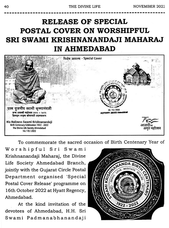 Article in The Divine Life magazine